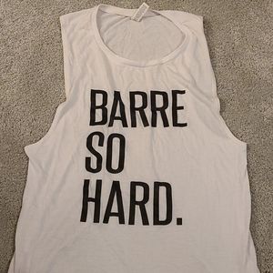 Barre so hard muscle tank